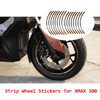 KODASKIN Motorcykel Fælgen Klistermærker Stribe Vandtæt Runde Decals til Yamaha XMAX X-antal 300 xmax300 x max300