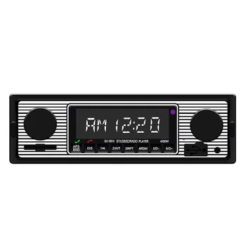 HiMISS Bluetooth-Vintage Car-Radio, MP3-Afspiller, USB Stereo AUX Classic Car Stereo Lyd