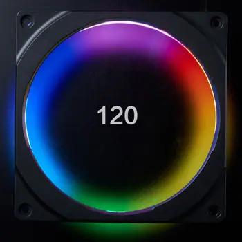 120mm/140mm RGB Farverige LED Regnbue Farve Fan Glorier Blænde for 12/14cm Fan Synkron Bundkort Light Control