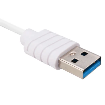 Ny Aluminium Bærbar USB 3.0-3-Port Hub Med MS, SD M2 TF Multi-I-1 Kortlæser For Alt i Én-PC Tilbehør