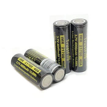 TrustFire 21700 3,7 V 40A 4000mAh 14.8 W Genopladeligt Batteri Lithium Batterier, der er Beskyttet PCB For Toy/Elektriske Værktøjer