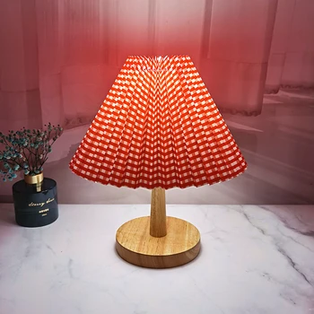 Nordisk Simple Træ-Art-Sengetøj-LED bordlampe Beskyttelse af Øjne bordlampe Stue, Soveværelse, Læse Bog, Lys, Home Decor
