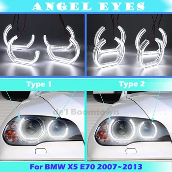 DTM Style Hvid Krystal LED angel eyes halo ringe Til BMW X5 e70 2007 2008 2009 2010 2011 2012 2013 Bil model