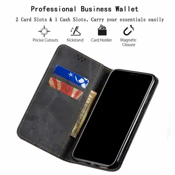 Magnetisk Flip læderetui Til Xiaomi POCO M3 X3 NFC A3 9T 10T Lite Mi 11 Note 10 Pro Ultra-Wallet-Kort Slots Stå Tasker Dække