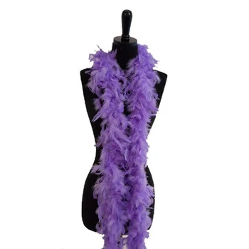 1 STK Jul Dekorative Violette Farve Marabou Fjer boa Røgsøjlen Tørklæde Halloween tøj/Lady DIY Bryllup tilbehør