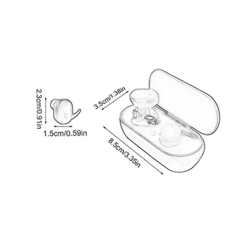 Y30 Trådløs Bluetooth-Hovedtelefon 5.0 Sport Bluetooth Headset Øretelefoner Håndfri Bærbare med Opladning Box 3D Stereo Lyd