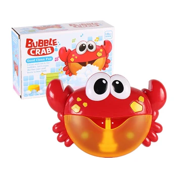 Stor Krabbe Boble Maskine i Høj Kvalitet, Automatisk Bubble Maker Blæser Musik Badekar Legetøj til Baby Sæbe Toy Machine