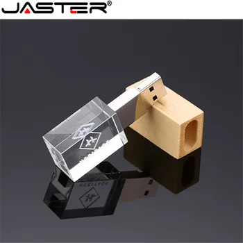 JASTER Brugerdefinerede Crystal USB USB 2.0 flash hukommelse stick pen-drev(over 10 stykker gratis LOGO)