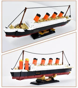 RMS Titanic Cruise Båd Skib City Model byggesten kits 3D Mursten Tal DIY Hobby Venner Pædagogisk Legetøj for Børn