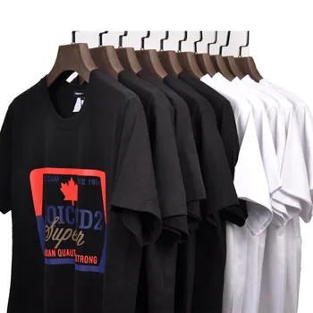 DSQICOND2 Brand-Shirts til Mænd T-Shirt med Korte Ærmer Mænd Toppe Print Bomuld Mode Tidevand Sommeren Casual Løs Par Kort Ærme t-Shirts
