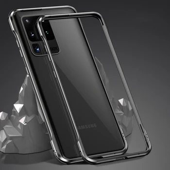 Metal Bumper Phone Case For Samsung Galaxy S20 Ultra Coque S21 Plus Aluminium Stel 3D Beskyttende Dække Note 20 Tilfælde stødsikkert