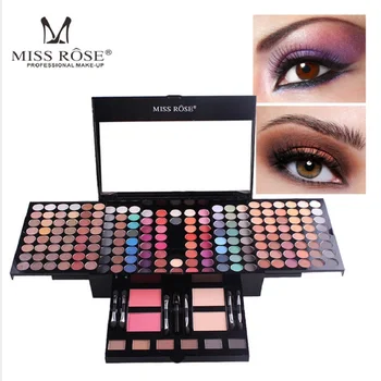 Miss Rose Makeup Sæt 180 Farver Professionel Kosmetik Mat Nude Shimmer Øjenskygge Palette Pulver Maquiagem Eyshadow Kit