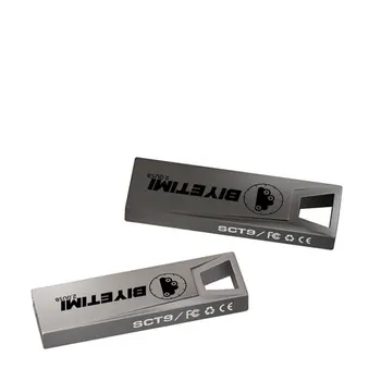 4 Farver Metal Blå Lys Biyetimi USB-Flash-Drev, Pen-Drev, USB-Hukommelse Stick Pendrive Flash Drive 4GB, 8GB, 16GB, 32GB, 64GB til pc