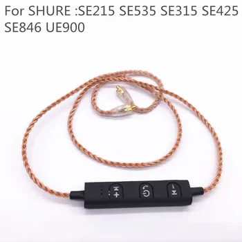 MMCX Bluetooth Udskiftning Kabel for Shure SE215 SE535 SE846 Sennheiser ie80 ie8I Øretelefon UE 2 Pin TF10 W4R ZST ZS3 Headset