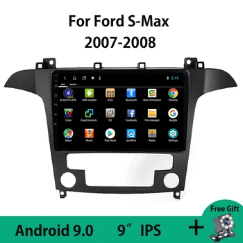 Android 9.0 Autoradio Bil Radio GPS-Navi-Navigation Til Ford S-Max, S-Max 2007 2008 Auto Stereo Multimedie-Afspiller Spejl Link BT