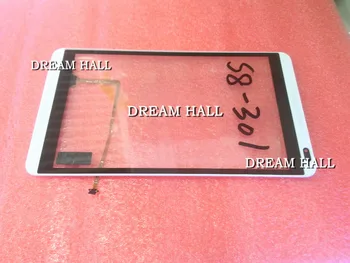 Gratis forsendelse 8 Tommer Tablet PC Touch Screen Digitizer Med Hvid Ramme For Huawei MediaPad M1 S8-301 S8-301L S8-301U