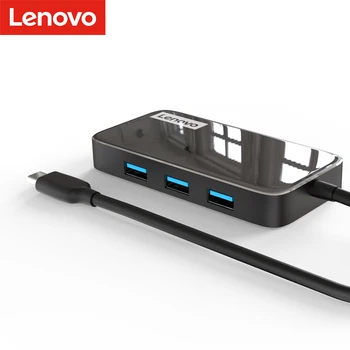 Lenovo USB3.0 HUB USB Type-C Adapter HDMI VGA RJ45 Port Kabel Interface Converter Computer, Laptop, PC Tilbehør Udvidelse Dock