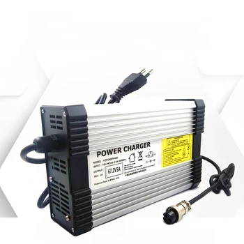 YZPOWER 54.6 V 4.5 EN 5A 5.5 EN 6A 6.5 EN 7A 7.5 ET 8A Li Lithium-ion-Lipo batterilader Udgang DC-Input 100-240V
