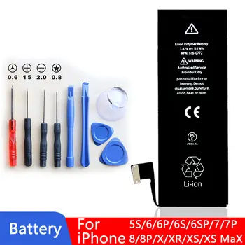 Ny AAA Grade Telefonens batteri Til iPhone 5S 6 6S 6P 6SP 7 8 Plus X XS XS-XR Antal Udskiftning indbygget lithium batteri