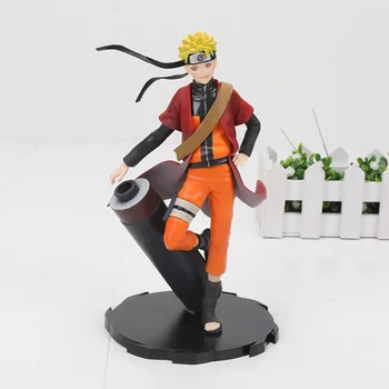 Anime Naruto Uzumaki Naruto Shippuden PVC Figur Collectible Model Toy Brinquedos Figurals Samling Model Kit 20cm