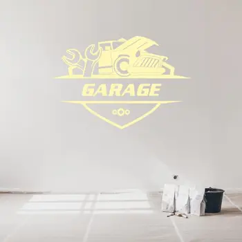 Retro Klassiske Garage Wall Stickers Bil-Tjenester Decal Til Garage Dekoration A001121