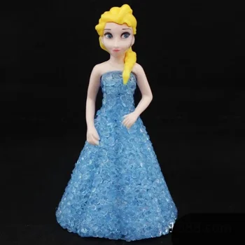 Elsa Anna Sofia Led Farverige Lys Børn Toy Gradient Crystal Night Light bordlampe Prinsesse Dukke til Jul Kids Gave