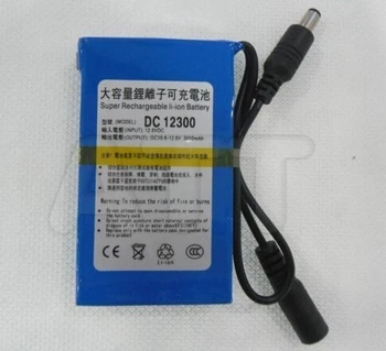 Anysun DC 12300 polymer batteri 12v 3000mah lithium batteri dc12300 12v genopladelige batería recargable batterie pack + Oplader