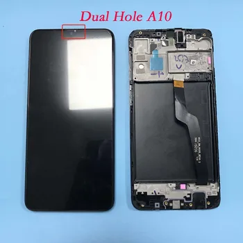Original Samsung Galaxy A10 Touch Screen A105 A105F SM-A105F 2019 LCD-Digitizer Assembly Med Ramme Udskiftning M10 M105 LCD -