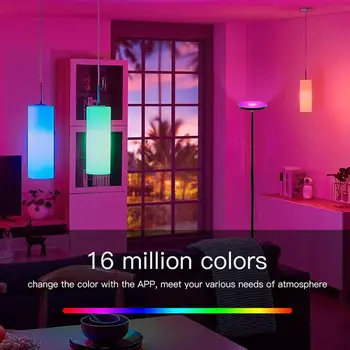 16 Millioner Farver, Foranderlige Moderne LED gulvlampe Med Magic Hjem（Wi-Fi-Serien) & Hao Deng (BT Mesh-Serien）