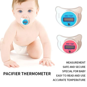 Pink blå tæve baby sut termometer hjem termometer