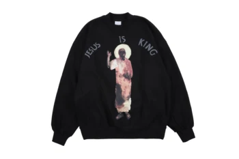 NAGRI Jesus Er Konge Print Sweatshirt Mænd Casual Lange Ærmer Pullover Hoodie Hip Hop Mandlige Mode Toppe Oversize Trøjer