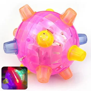 LED Hoppe Joggle, Lys, Musik, Blinker Hoppende Vibrerende Hoppe Bolden Toy