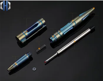 Titanium Taktiske Pen Farve Guld Version Af Forsvaret Pen Wolfram Stål Hoved selvforsvar Udstyr til Kampsport Brudt EDC