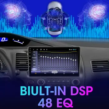 S11-Android 10.0 Bil Radio Mms Video-Afspiller Til Honda Civic 2005-2012 Autoradio Navigation GPS 4G WiFi RDS DSP IPS 4G+64G