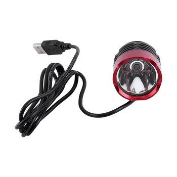 Usb-Genopladelige Cykel Lys Foran 1200LM T6 LED Cykling Cykel Lys Forlygte Hoved Foran Lampen Foran 3 Farve