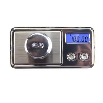 Bærbare 100g*0,01 g Mini Elektroniske Vægte Lomme Digital Skala for Guld, Sterling Sølv Smykker, Balance Gram