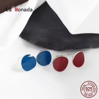 La Monada 925 Sølv Øreringe Kvinde, Uregelmæssig Simple Koreanske Stud Øreringe Smykker Fine Pige, Små Øreringe Kvindelige 925 Sølv