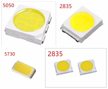 500pcs/masse 0,2 W 2835 5050 LED-Lampe Perle Hvid/Varm Hvid 0,5 W 5730 SMD LED Perler LED Chip DC3.0-3.4 V for Alle Typer af LED-Lys