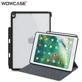 Etui Til iPad Pro 10.5 WOWCASE Hårdt Tilbage Sager Blyant Indehaveren Perfekte MATCH Smart Tastatur Slanke bagcover Til iPad Luft 3 2019
