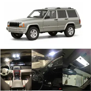 Indvendige Led-lys Til 2000 Jeep Cherokee Grand Cherokee, Wrangler Dome Lys Kort Lys Høflighed Døren Lys handskerum Lys