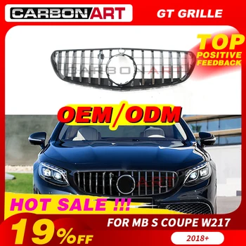 GT Stil grill MB W217 S Coupe Gitter Foran Lodret racing Gitter 2018-2019 for S400 S450 S550 w217 grill
