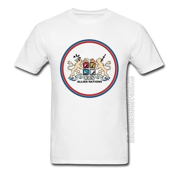 Advance Wars De Allierede Nationers Symbol T-Shirt Hvid Logo Designer Faddish Tee Shirt Til Mænd Mænd Nye Sweatshirt Godt Nytår
