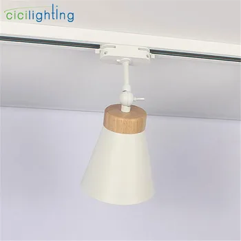 7W E27 LED Track Lys Tøj Butik Windows Showrooms Udstilling led Loft Lampe Skinne i Loftet Indretning i Træ Tracking Lampe