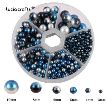 Lucia håndværk 700/1140pcs/masse Runde Efterligning Pearl Perler, Ingen Huller, Løse Perler, Håndlavet Tilbehør E1213