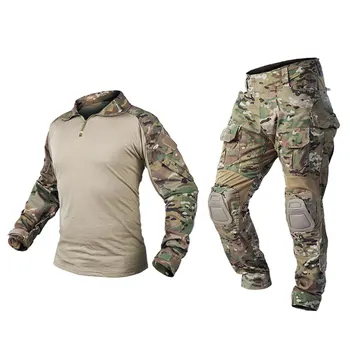 IDOGEAR BDU Taktiske Jagt G3 Kamp Jakkesæt Airsoft Militær Camouflage Uniform Combat Shirt & Bukser 2020 Ny Udgivelse
