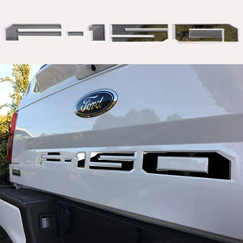 Gælder for Ford F150 Raptor Bil Logo F150 Bil For Logo F150 Bil Krop Eftermontering Bag Bagagerum Bagklap 3D Skiltets Bogstaver
