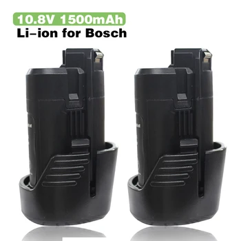 2X 10.8 V 1,5 Ah Lithium Power Tool 1500mAh Batteri For Bosch BAT411, 2 607 336 013,Bosch FL10,CLPK30-120,CLPK40-120,CLPK50-120