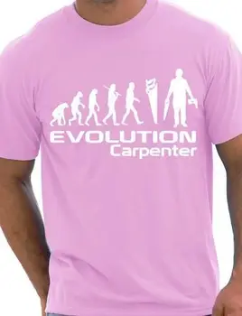 Udviklingen Af En Tømrer Funny Herre T-Shirt i Flere Størrelse og Farver-A053