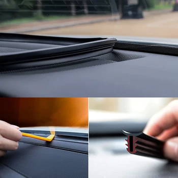 Bil Gummi Lyd Seal-Strip Dashboard tætningslister Til BMW E46 E39 E90 E60 F30 Peugeot 206 Og 307 308 207 Chevrolet Cruze