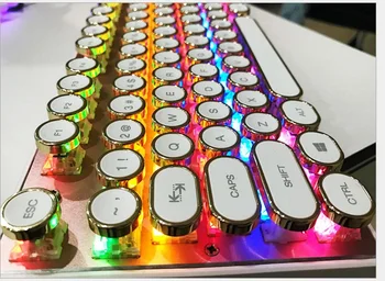DIY Retro steam punk skrivemaskine mekanisk tastatur tasterne tasten cap 104/ 87 taster til gaming gamer-tastatur dekoration